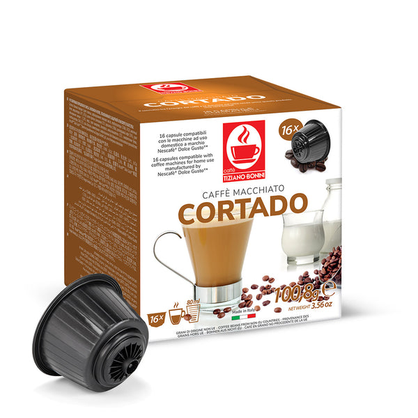 Caffè Bonini Cortado Capsule Bevande Compatibili NESCAFÉ® Dolce Gusto® –